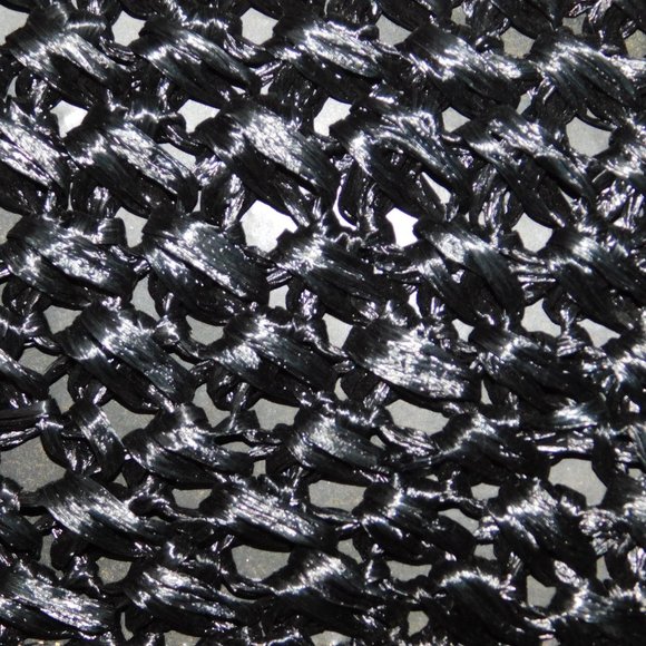 Made In Italy Woven Black Handbag 100% Visca With Gold Tone Handle Vintage - Picture 3 of 12